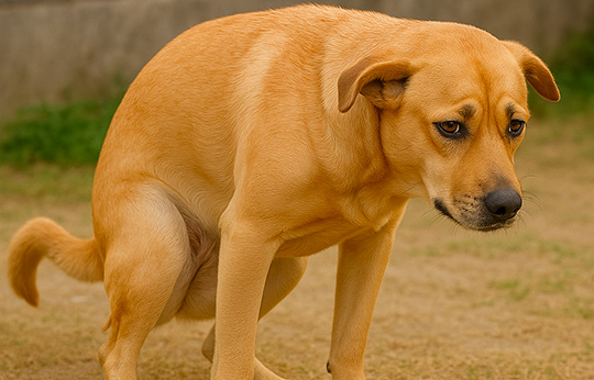 chien-constipation Chien avec constipation