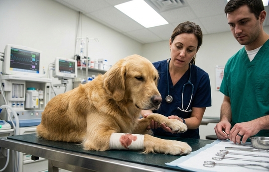 hemorragie chien consultation d'urgence